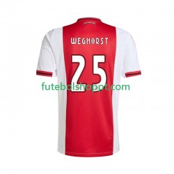 Camisola Homem AFC Ajax Wout Weghorst 25 Principais Equipamento 2025-2026 Manga Curta
