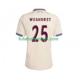 Camisola Homem AFC Ajax Wout Weghorst 25 Terceiro Equipamento 2025-2026 Manga Curta