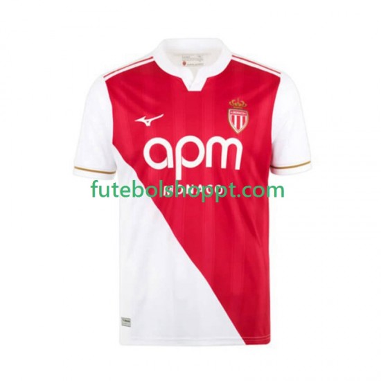 Camisola Homem AS Monaco Principais Equipamento 2025-2026 Manga Curta