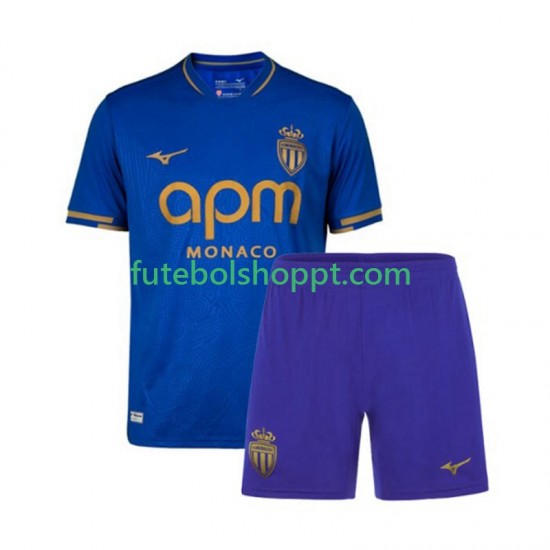 Camisola Júnior AS Monaco Alternativa Equipamento 2025-2026 Manga Curta
