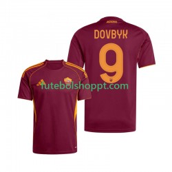Camisola Homem AS Roma Artem Dovbyk 9 Principais Equipamento 2025-2026 Manga Curta