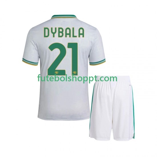 Camisola Júnior AS Roma Dybala 21 Terceiro Equipamento 2025-2026 Manga Curta