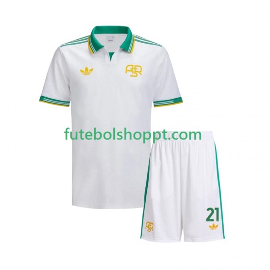 Camisola Júnior AS Roma Dybala 21 Terceiro Equipamento 2025-2026 Manga Curta