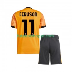 Camisola Júnior AS Roma Evan Ferguson 11 Alternativa Equipamento 2025-2026 Manga Curta