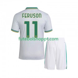 Camisola Júnior AS Roma Evan Ferguson 11 Terceiro Equipamento 2025-2026 Manga Curta