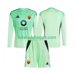 Camisola Júnior AS Roma Guarda-redes Alternativa Equipamento Quarto Equipamento 2025-2026 Manga Comprida