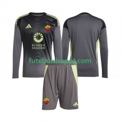 Camisola Júnior AS Roma Guarda-redes Principais Equipamento 2025-2026 Manga Comprida