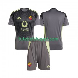 Camisola Júnior AS Roma Guarda-redes Principais Equipamento 2025-2026 Manga Curta