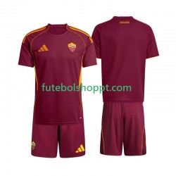 Camisola Júnior AS Roma Principais Equipamento 2025-2026 Manga Curta