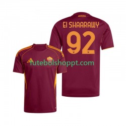 Camisola Homem AS Roma Stephan El Shaarawy 92 Principais Equipamento 2025-2026 Manga Curta