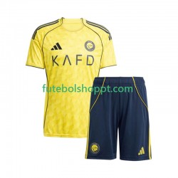 Camisola Júnior Al Nassr Principais Equipamento 2025-2026 Manga Curta