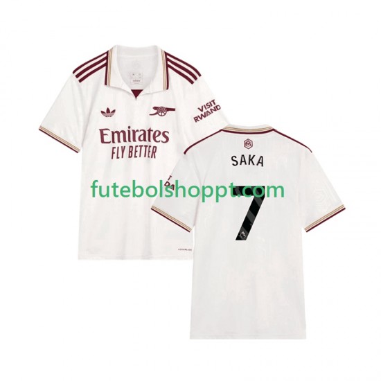 Camisola Homem Arsenal Bukayo Saka 7 Terceiro Equipamento 2025-2026 Manga Curta