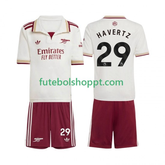Camisola Júnior Arsenal Kai Havertz 29 Terceiro Equipamento 2025-2026 Manga Curta