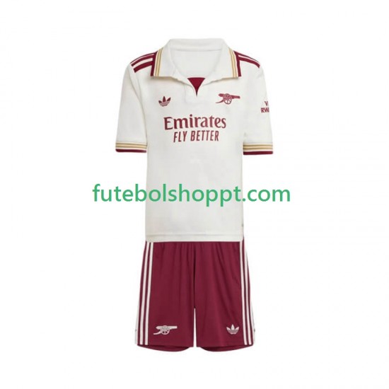 Camisola Júnior Arsenal Terceiro Equipamento 2025-2026 Manga Curta