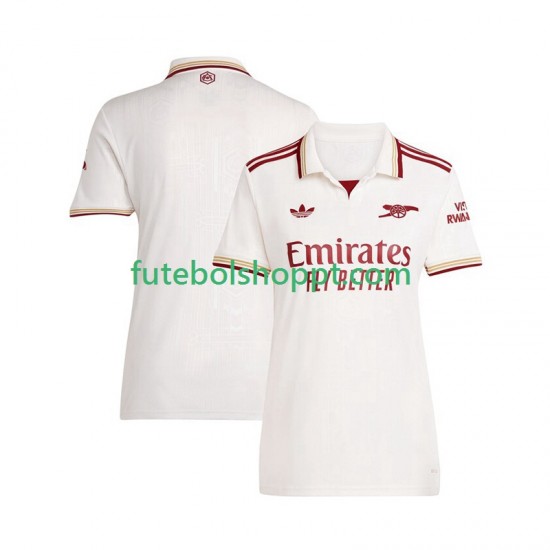 Camisola Mulher Arsenal Terceiro Equipamento 2025-2026 Manga Curta