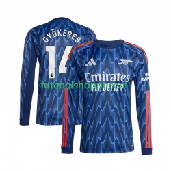 Camisola Homem Arsenal Viktor Gyokeres 14 Alternativa Equipamento 2025-2026 Manga Comprida