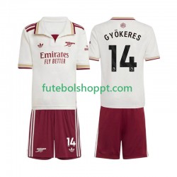 Camisola Júnior Arsenal Viktor Gyokeres 14 Terceiro Equipamento 2025-2026 Manga Curta