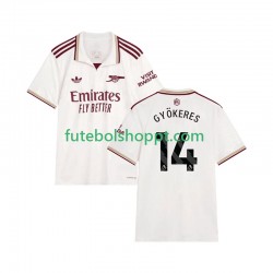 Camisola Homem Arsenal Viktor Gyokeres 14 Terceiro Equipamento 2025-2026 Manga Curta