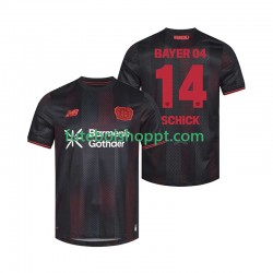 Camisola Homem Bayer 04 Leverkusen Patrik Schick 14 Principais Equipamento 2025-2026 Manga Curta