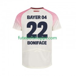 Camisola Homem Bayer 04 Leverkusen Victor Boniface 22 Alternativa Equipamento 2025-2026 Manga Curta