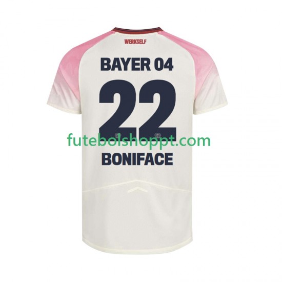 Camisola Homem Bayer 04 Leverkusen Victor Boniface 22 Alternativa Equipamento 2025-2026 Manga Curta
