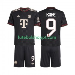 Camisola Júnior Bayern de Munique Harry Kane 9 Terceiro Equipamento 2025-2026 Manga Curta