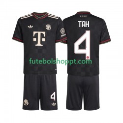 Camisola Júnior Bayern de Munique Jonathan Tah 4 Terceiro Equipamento 2025-2026 Manga Curta