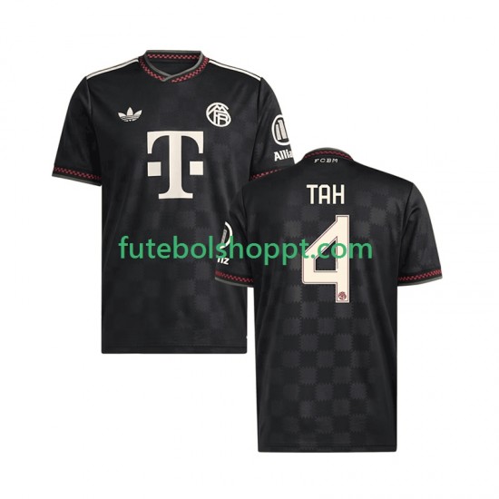 Camisola Homem Bayern de Munique Jonathan Tah 4 Terceiro Equipamento 2025-2026 Manga Curta
