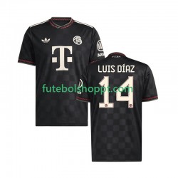 Camisola Homem Bayern de Munique Luis Diaz 14 Terceiro Equipamento 2025-2026 Manga Curta