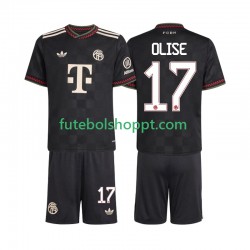 Camisola Júnior Bayern de Munique Michael Olise 17 Terceiro Equipamento 2025-2026 Manga Curta