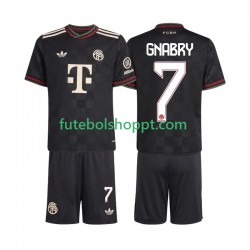 Camisola Júnior Bayern de Munique Serge Gnabry 7 Terceiro Equipamento 2025-2026 Manga Curta