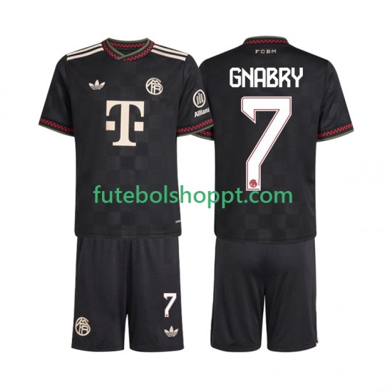 Camisola Júnior Bayern de Munique Serge Gnabry 7 Terceiro Equipamento 2025-2026 Manga Curta