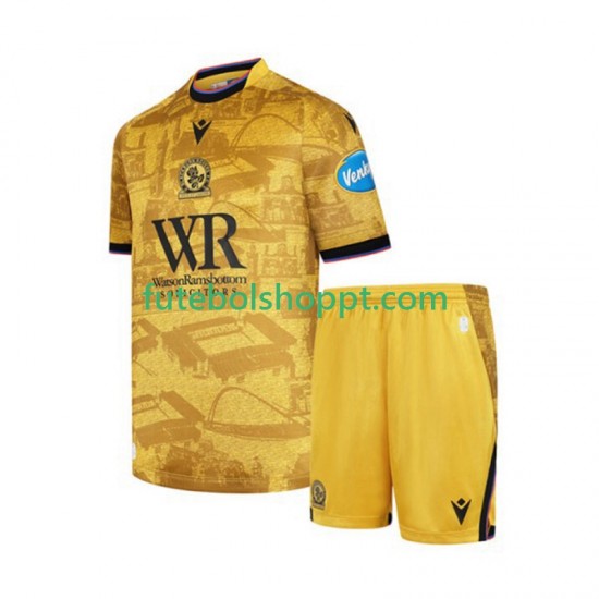 Camisola Júnior Blackburn Rovers Alternativa Equipamento 2025-2026 Manga Curta