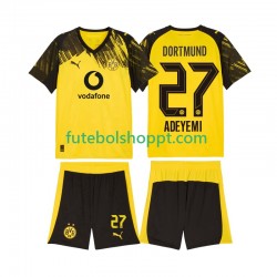 Camisola Júnior Borussia Dortmund Karim Adeyemi 27 Principais Equipamento 2025-2026 Manga Curta