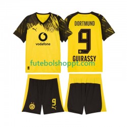 Camisola Júnior Borussia Dortmund Serhou Guirassy 9 Principais Equipamento 2025-2026 Manga Curta
