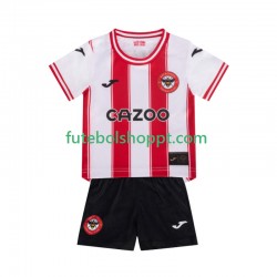 Camisola Júnior Brentford Principais Equipamento 2025-2026 Manga Curta