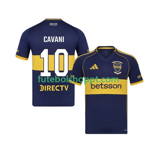 Camisola Homem CA Boca Juniors Edinson Cavani 10 Principais Equipamento 2025-2026 Manga Curta