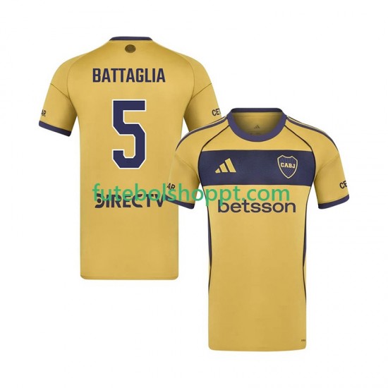 Camisola Homem CA Boca Juniors Rodrigo Battaglia 5 Alternativa Equipamento 2025-2026 Manga Curta