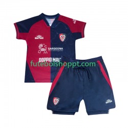 Camisola Júnior Cagliari Principais Equipamento 2025-2026 Manga Curta