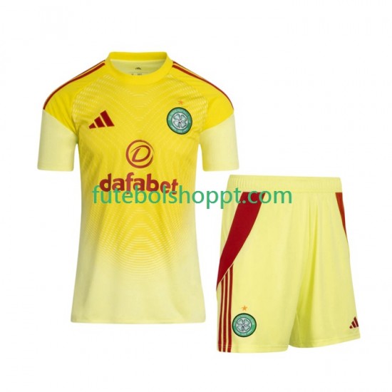 Camisola Júnior Celtic FC Guarda-redes Principais Equipamento 2025-2026 Manga Curta
