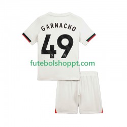 Camisola Júnior Chelsea Alejandro Garnacho 49 Alternativa Equipamento 2025-2026 Manga Curta
