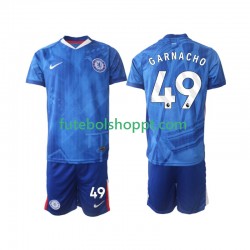 Camisola Júnior Chelsea Alejandro Garnacho 49 Principais Equipamento 2025-2026 Manga Curta