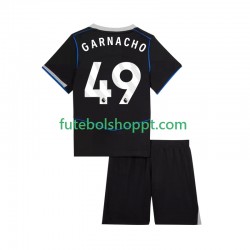 Camisola Júnior Chelsea Alejandro Garnacho 49 Terceiro Equipamento 2025-2026 Manga Curta