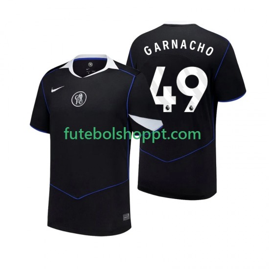 Camisola Homem Chelsea Alejandro Garnacho 49 Terceiro Equipamento 2025-2026 Manga Curta