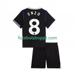 Camisola Júnior Chelsea Enzo Fernandez 8 Terceiro Equipamento 2025-2026 Manga Curta
