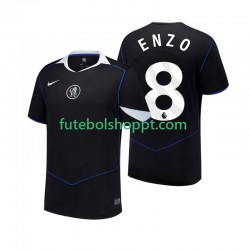 Camisola Homem Chelsea Enzo Fernandez 8 Terceiro Equipamento 2025-2026 Manga Curta