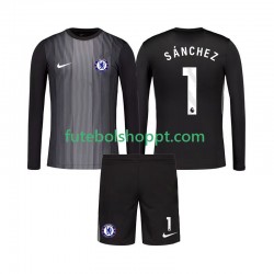 Camisola Júnior Chelsea Robert Sanchez 1 Guarda-redes Principais Equipamento 2025-2026 Manga Comprida