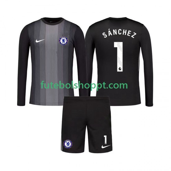 Camisola Júnior Chelsea Robert Sanchez 1 Guarda-redes Principais Equipamento 2025-2026 Manga Comprida