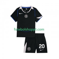 Camisola Júnior Chelsea Joao Pedro 20 Terceiro Equipamento 2025-2026 Manga Curta