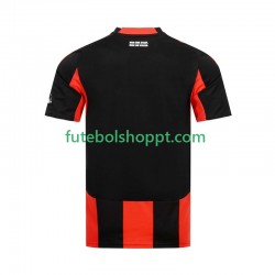 Camisola Homem Eintracht Frankfurt Principais Equipamento 2024-2025 Manga Curta